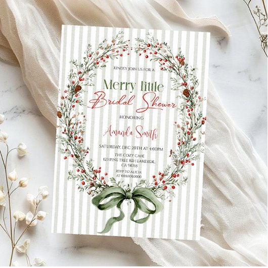  Merry little botanical Bridal shower Invitation Einladung