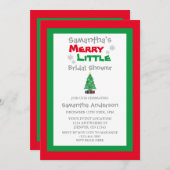 Merry Little Brautparty Einladung (Vorne/Hinten)