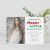 Merry Little Brautparty Einladung (Stehend Vorderseite)