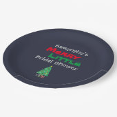 Merry Little Brautparty Pappteller (Schrägansicht)