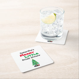 Merry Little Brautparty Rechteckiger Pappuntersetzer