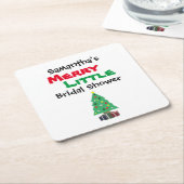 Merry Little Brautparty Rechteckiger Pappuntersetzer (angewinkelt)