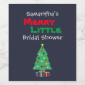 Merry Little Brautparty Weinetikett (Einzelnes Label)
