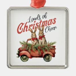 Merry Little Bunnies Ornament Aus Metall