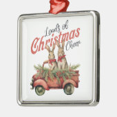 Merry Little Bunnies Ornament Aus Metall (Links)