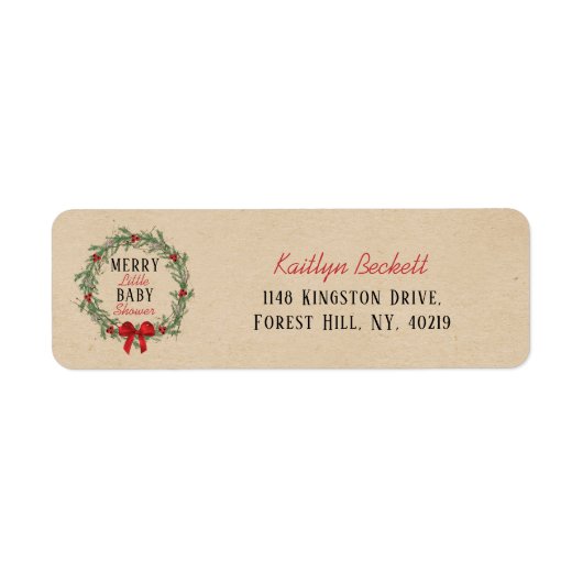 Merry Little Christmas Baby Shower (Vorne)