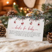Merry Little Christmas Baby Shower Books for Baby Begleitkarte