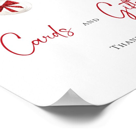 Merry Little Christmas Baby Shower Cards und Gesch Poster (Ecke)