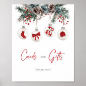 Merry Little Christmas Baby Shower Cards und Gesch Poster (Vorne)