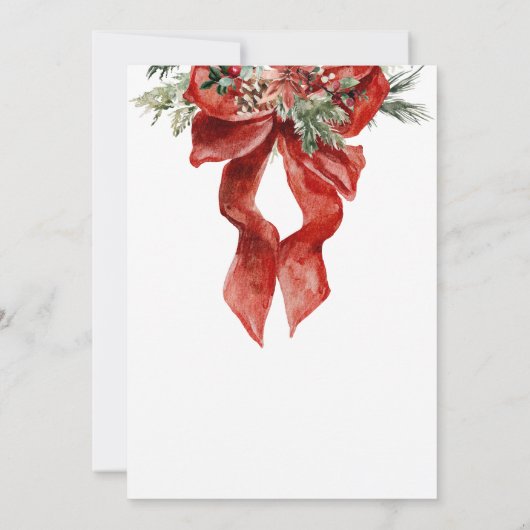 Merry Little Christmas Baby Shower Einladung (Rückseite)