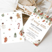Merry Little Christmas Baby Shower Einladung