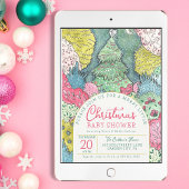 Merry Little Christmas Baby Shower Einladung