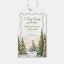Merry Little Christmas Baby Shower Geschenk Tag