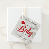 Merry Little Christmas Baby Shower Geschenkanhänger (Beispiel)