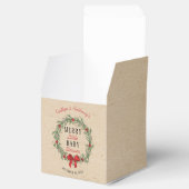 Merry Little Christmas Baby Shower Geschenkschachtel (Geöffnet)