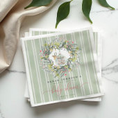 Merry Little Christmas Baby Shower Paper Napkin Serviette
