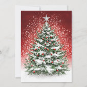 Merry Little Christmas Birthday Invitation Einladung (Rückseite)