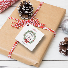 Merry Little Christmas Brautparty Geschenkanhänger