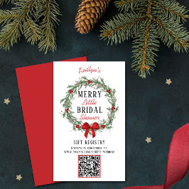 Merry Little Christmas Brautparty Gift Register Begleitkarte