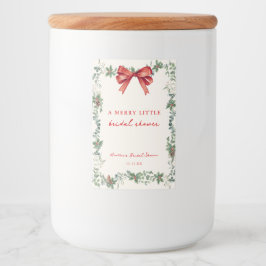 Merry Little Christmas Bridal Shower Favor Labels Lebensmitteletikett