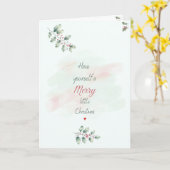 Merry Little Christmas Card Karte (Gelbe Blume)