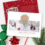 Merry Little Christmas Chic Festive Blume 2 Foto Feiertagskarte<br><div class="desc">Mit Fett*fa*tin entworfen. Einfach mit eigenen Texten,  Fotos oder Bildern anpassen. Für individuelle Anfragen wenden Sie sich bitte direkt an fat*fa*tin. Es gelten benutzerdefinierte Gebühren. www.zazzle.com/fat_fa_tin www.zazzle.com/color_therapy www.zazzle.com/fatfatin_blue_knot www.zazzle.com/fatfatin_red_knot www.zazzle.com/fatfatin_mini_me www.zazzle.com/fatfatin_box www.zazzle.com/fatfatin_design www.zazzle.com/fatfatin_ink</div>