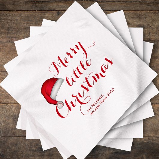 Merry Little Christmas Custom Serviette