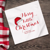Merry Little Christmas Custom Serviette