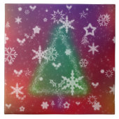 Merry Little Christmas Decorative Tile / Trivet Fliese (Vorderseite)