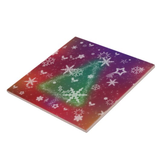 Merry Little Christmas Decorative Tile / Trivet Fliese (Seite)