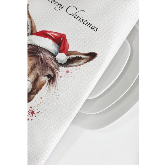 Merry Little Christmas Donkey, Brauch Geschirrtuch