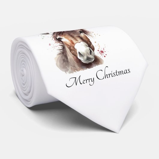 Merry Little Christmas Donkey, Brauch Krawatte (Gerollt)