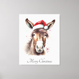 Merry Little Christmas Donkey, Brauch Leinwanddruck