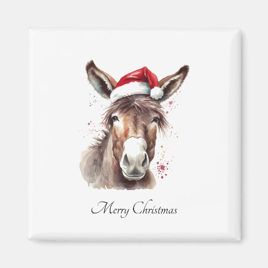 Merry Little Christmas Donkey, Brauch Magnet (Vorne)