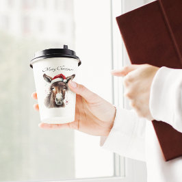 Merry Little Christmas Donkey, Brauch Pappbecher