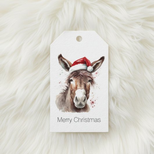 Merry Little Christmas Donkey Geschenkanhänger