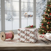 Merry Little Christmas Donkey Geschenkpapier Set