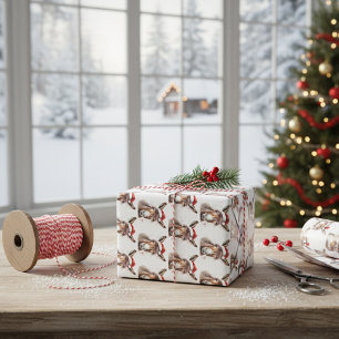 Merry Little Christmas Donkey Geschenkpapier Set