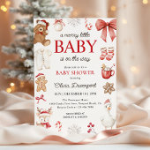 Merry Little Christmas Festive Winter Baby Shower Einladung