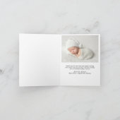 Merry Little Christmas Foto Birth Ankündigung (Innenseite)