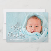 Merry Little Christmas Foto Feiertagskarte (Vorderseite)