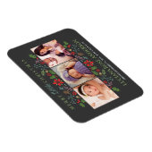 Merry Little Christmas Foto Geburtserklärung Magnet (Rechte Seite)