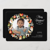 Merry Little Christmas Foto Weihnachtskarte Feiertagskarte (Vorne/Hinten)