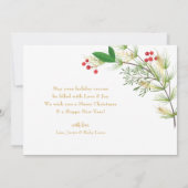 Merry Little Christmas Foto Weihnachtskarte Mitteilungskarte (Rückseite)