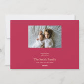 Merry Little Christmas Frame Card Feiertagskarte (Rückseite)