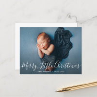 MERRY LITTLE CHRISTMAS Geburtsankündigungskarte