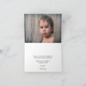 Merry Little Christmas Geburtstag Foto Dankeskarte (Innenseite)