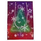 Merry Little Christmas Geschenktasche Mittlere Geschenktüte (Rückseite)