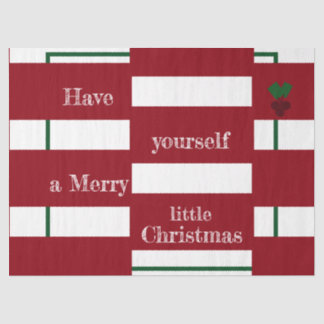 "Merry Little Christmas" - Gewebepapier Seidenpapier