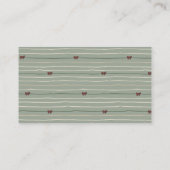 Merry Little Christmas Girl Clothes Diaper Raffle Begleitkarte (Rückseite)